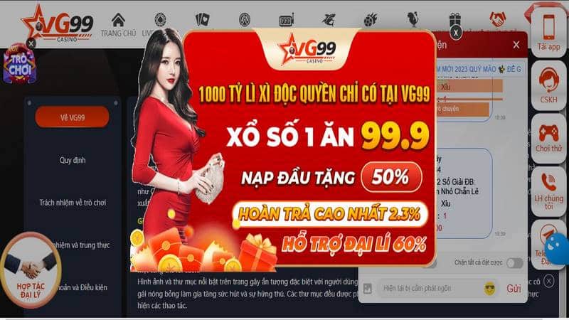 VG99 là nhà cái cá cược hàng đầu Việt Nam hiện nay